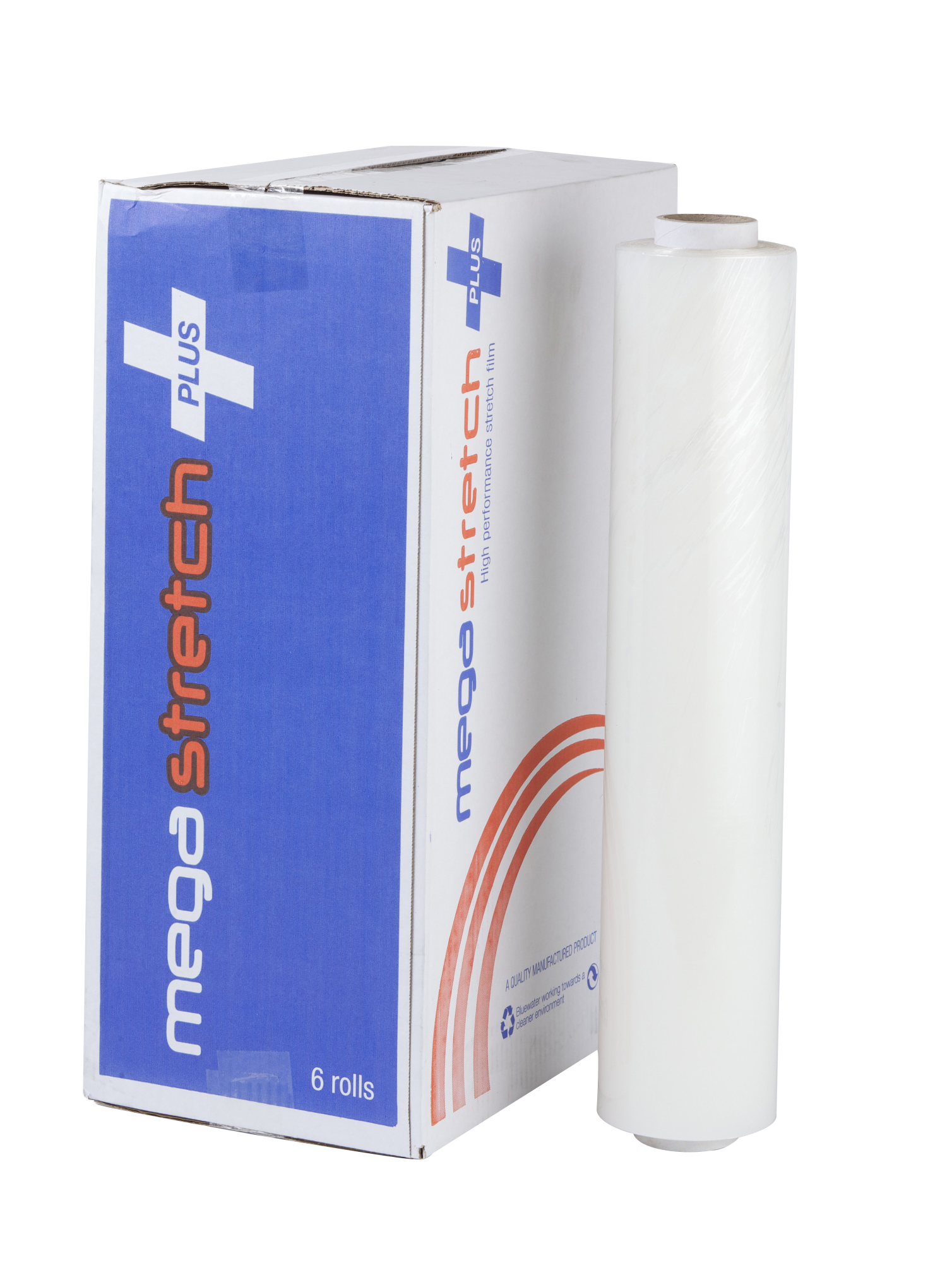 500mm x 300m Light Duty Clear Flush Core Stretch Film