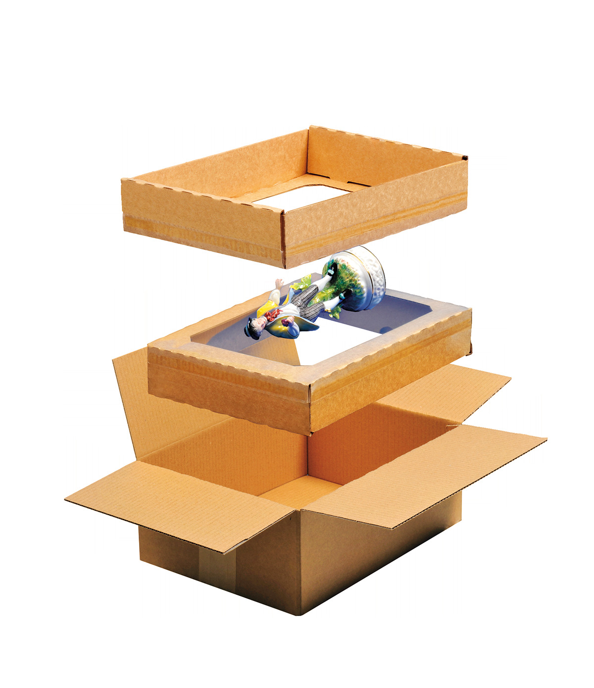 260 x 220 x 130mm Single Wall Carton for above