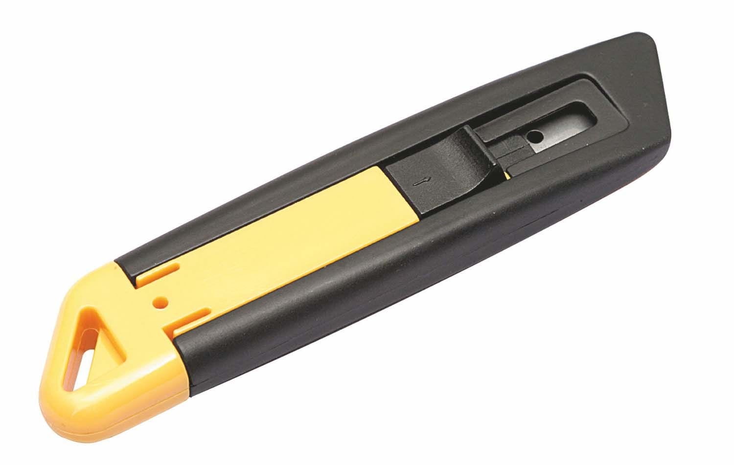 Right Hand Metal Auto Retract Metal Safety Knife (Uses KNSNRRB Blades)