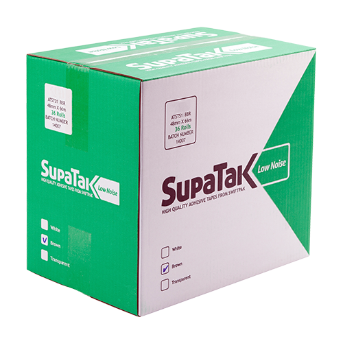 SUPATAK Low Noise 75mm x 66m Brown Tape