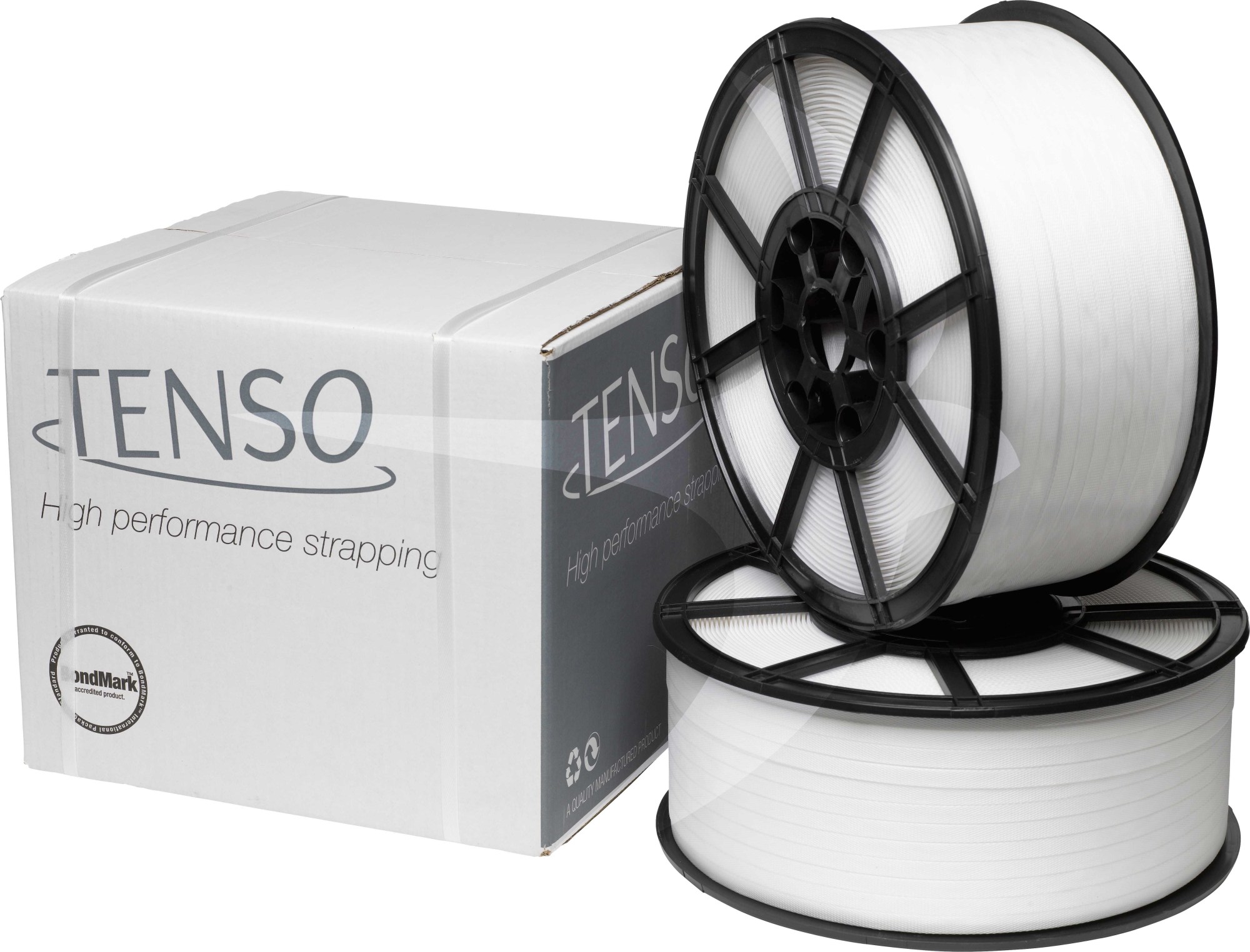 TENSO 12 x 0.90mm x 1300m Yellow PP Strapping (PR)