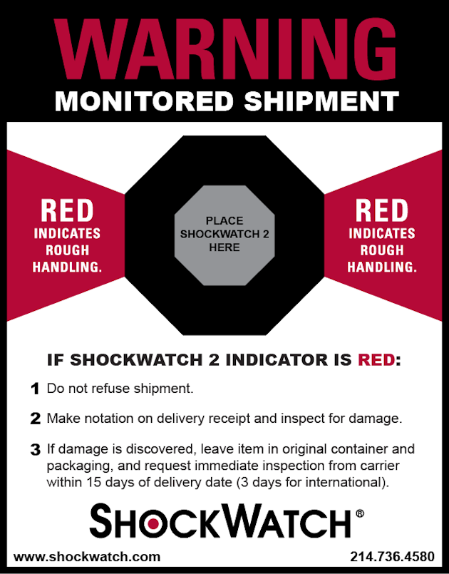 Shockwatch2 companion label