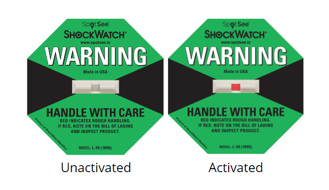 GREEN L-30 (100G) ShockWatch Label