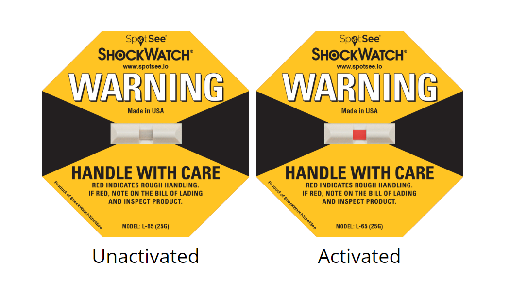 YELLOW L-30 (25G) ShockWatch Label