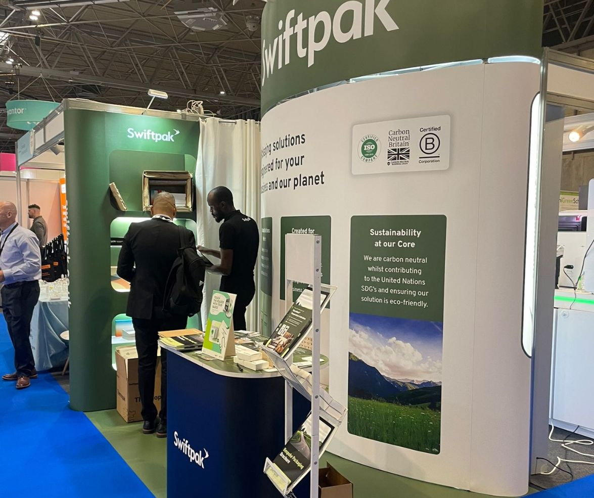Swiftpak stand at Lab Innovations